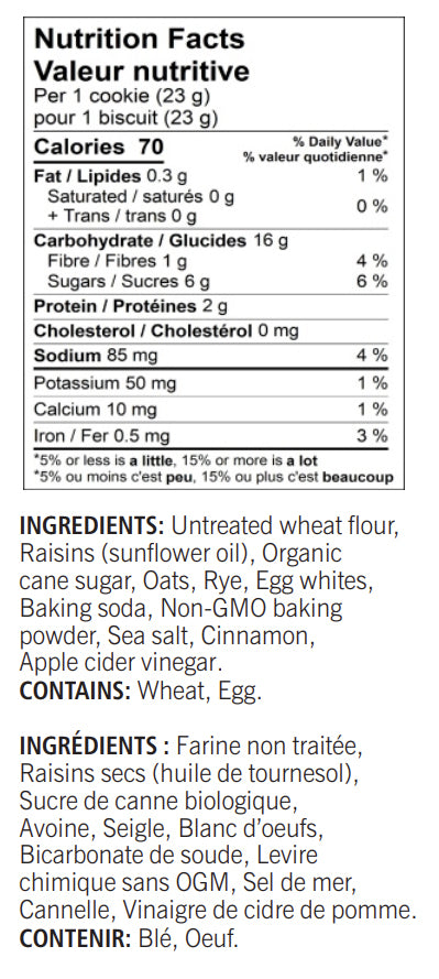Oats & Raisin Cookies (190g)