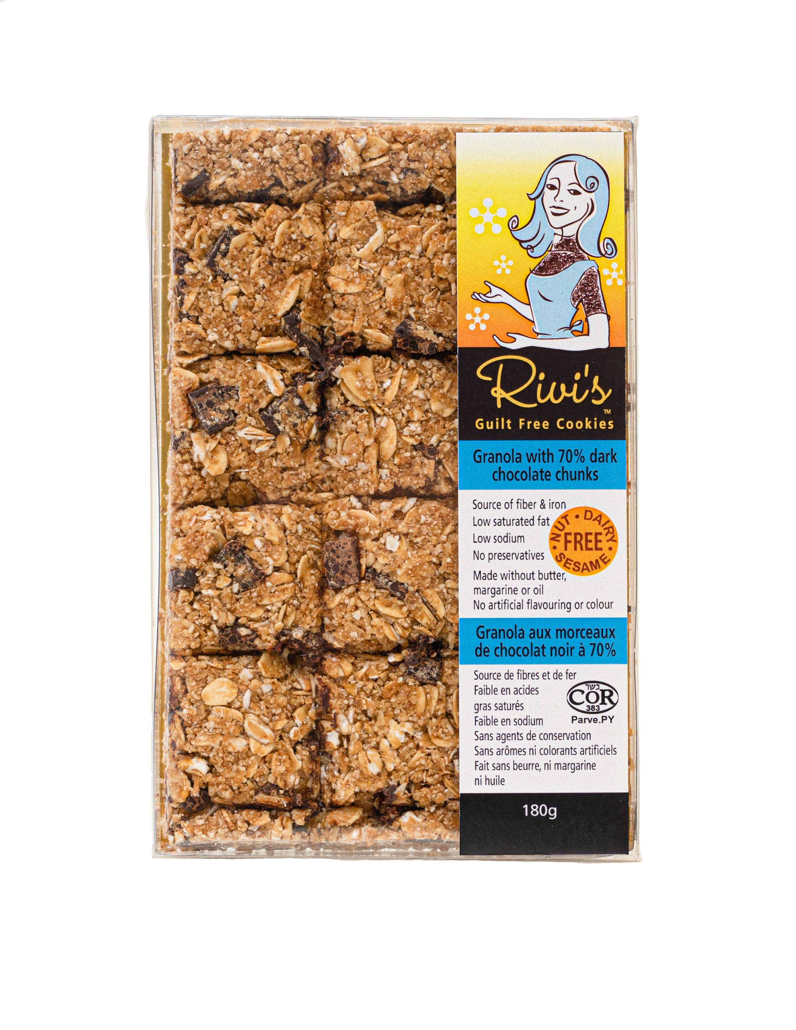 70% Dark Chocolate Chunk Granola (180g)