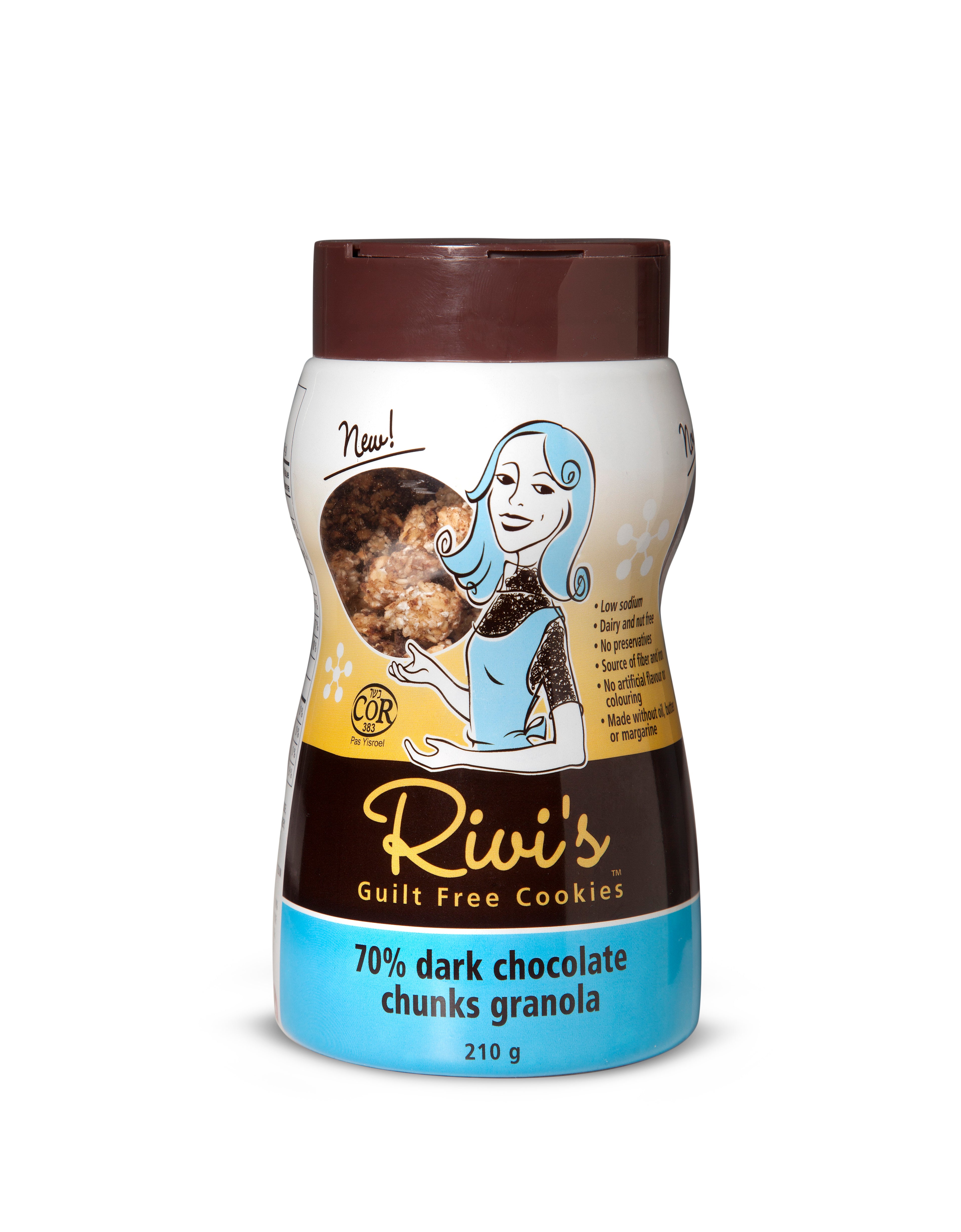 70% Dark Chocolate Chunk Granola Shaker (210g)